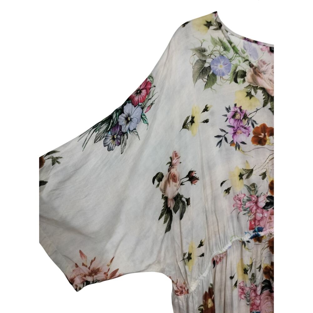 5308)Tolani Collection 3XP Floral Modal Button Up Dolman Cottagecore Maxi Dress - Picture 6 of 10